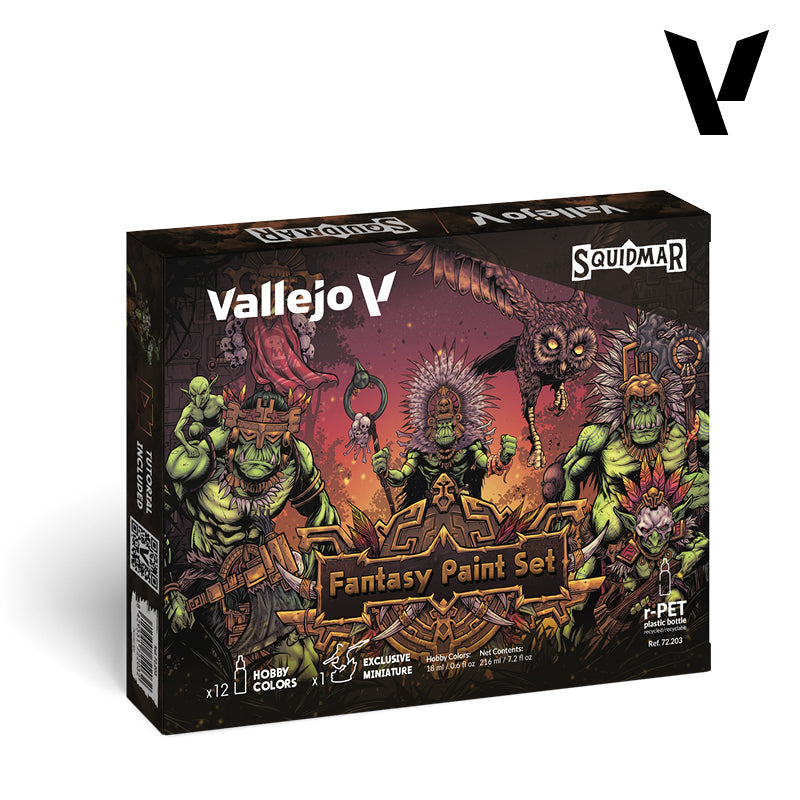 Vallejo Fantasy Paint Set, 12x18 ml + 1 miniature