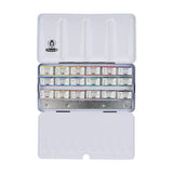 Schmincke Horadam Aquarell Set, 18 Colors, Full-Pan + Extra 6 Empty Spaces 