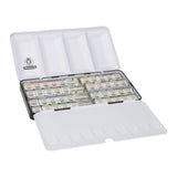 Schmincke Horadam Super Granulation Watercolor Set in a Metal Box, 40 Colours, Half-Pan