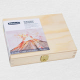 Schmincke Horadam Super Granulation Volcano Watercolour Set in a Wooden Box, 5x15 ml