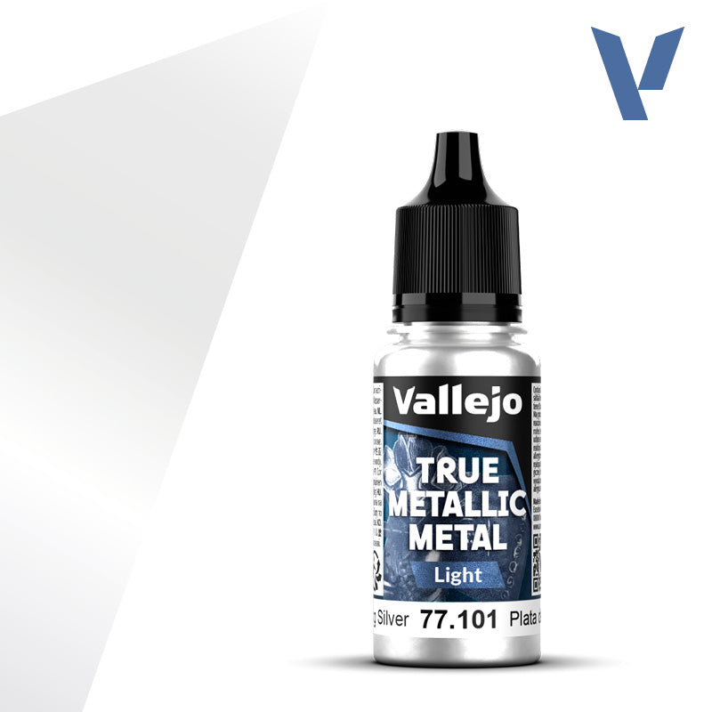Vallejo True Metallic Metal Acrylic Paint - Light