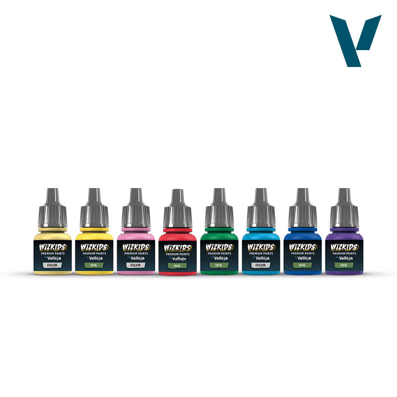 Vallejo Wizkids Arcane Elements Acrylic Paint Set, 8x8 ml