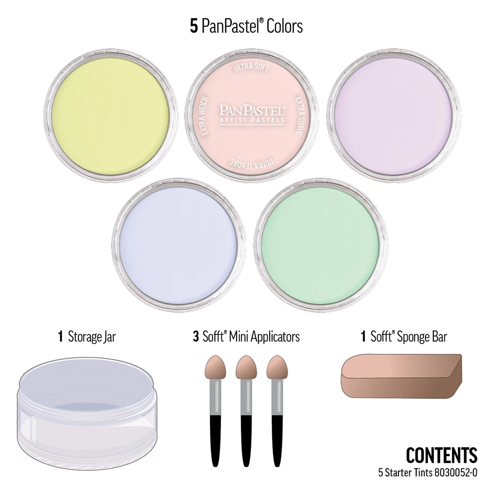 PanPastel Starter Tints Set, 5 pcs.