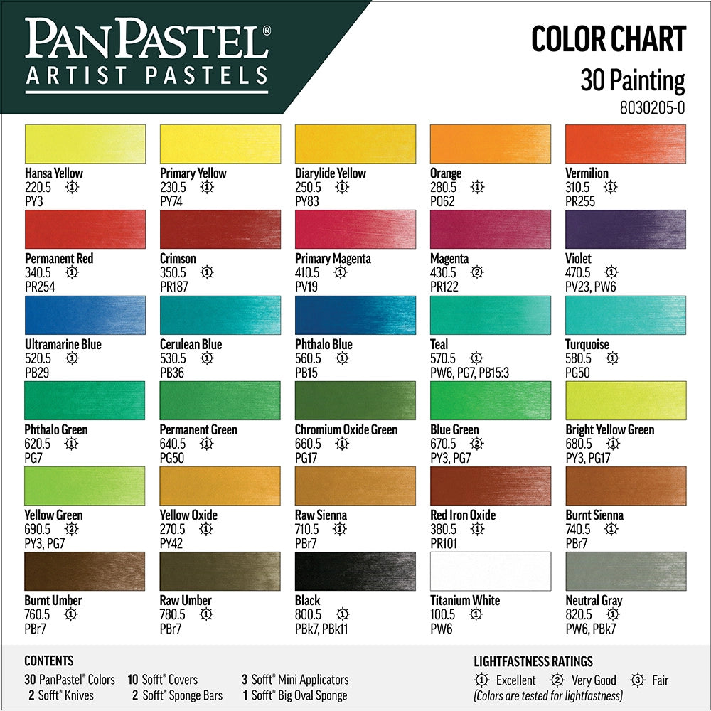 PanPastel Painting with Pastels Set, 30 pcs.