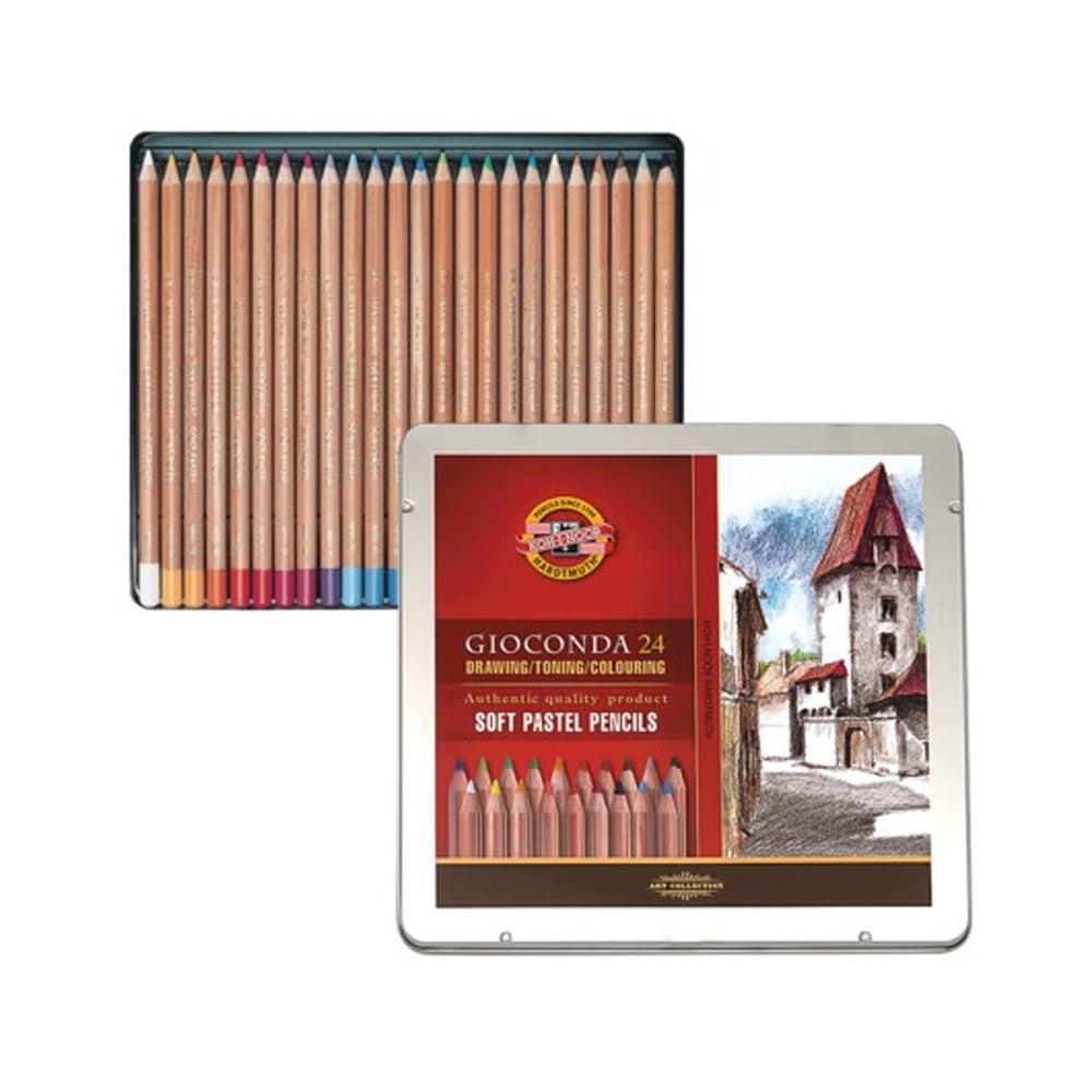 Koh-I-Noor Gioconda Soft Pastel Pencils Set, 24 pcs.