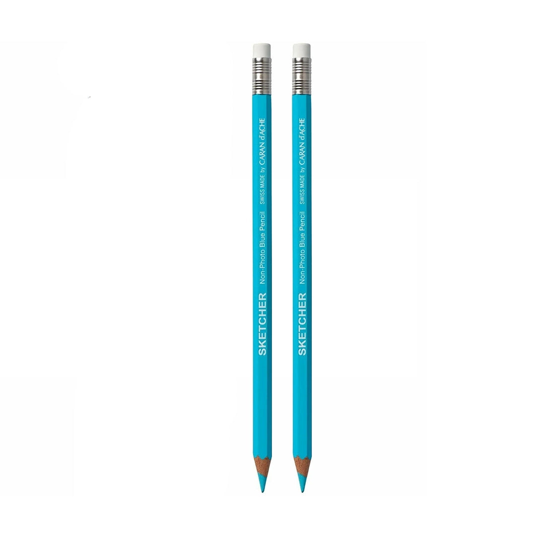 Caran d'Ache Sketcher/Non-Photo Blue Pencil Set, 2 pcs.