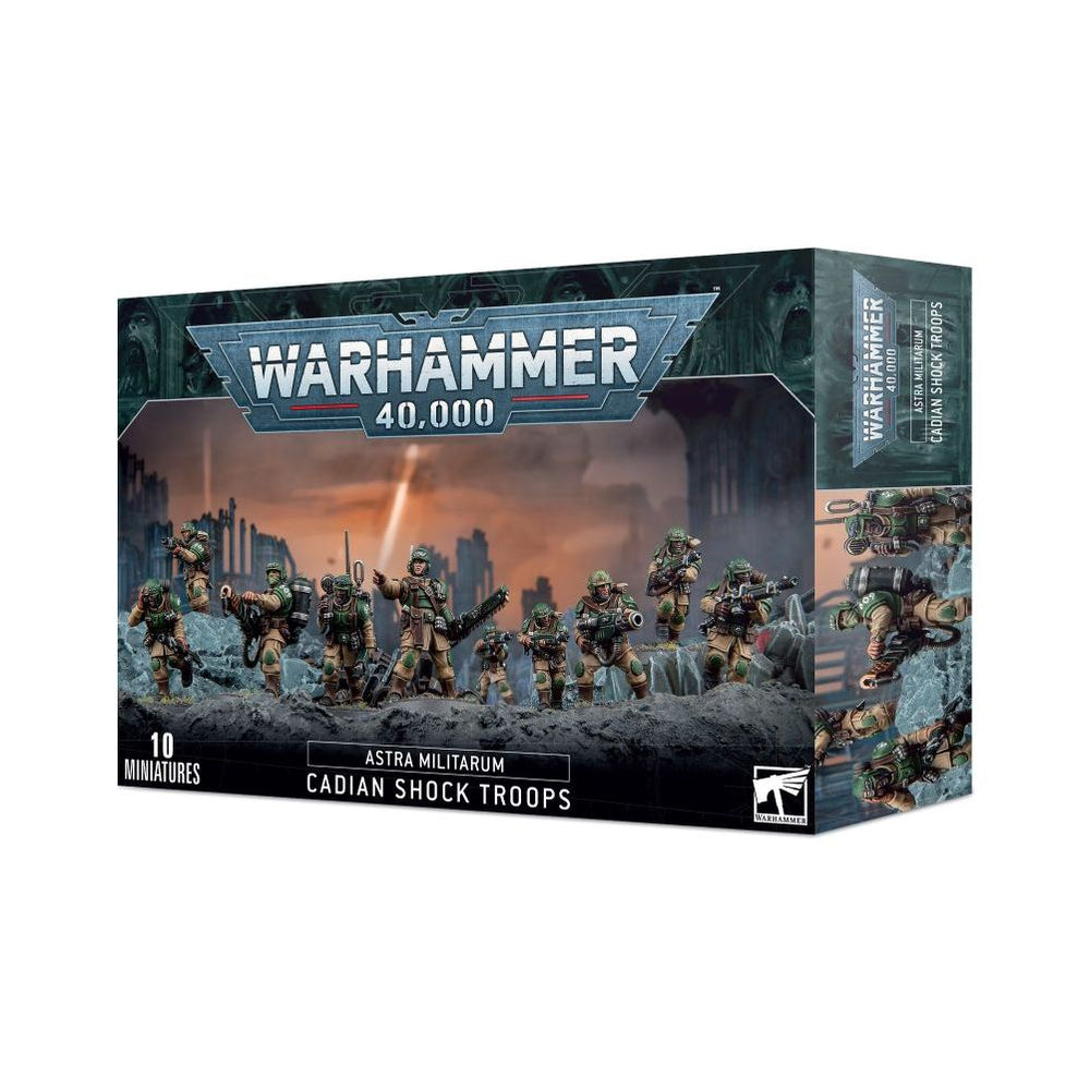 Warhammer 40,000 Astra Militarum: Cadian Shock Troops Miniature Set