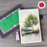 Arches Watercolour Spiral Pad, Cold Pressed, 300 gsm, 100% Cotton, 15 Sheets