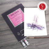 Arches Hot Pressed Watercolour Paper Pad, 100 % Cotton, 12 Sheets