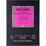 Arches Hot Pressed Watercolour Paper Pad, 100 % Cotton, 12 Sheets