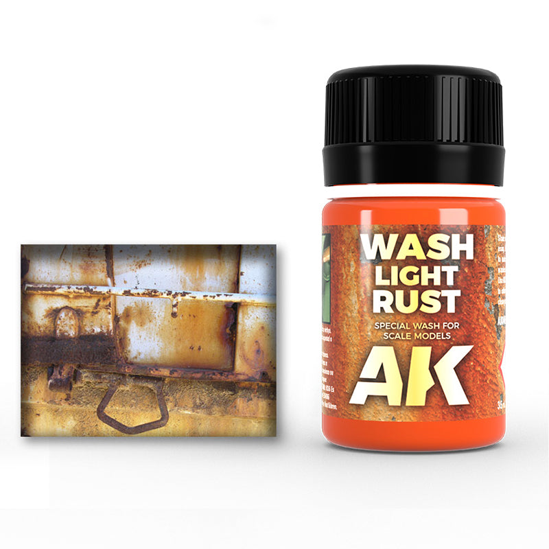 AK Interactive Light Rust Wash, 35 ml