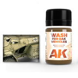 AK Interactive Wash for DAK Vehicles, 35 ml