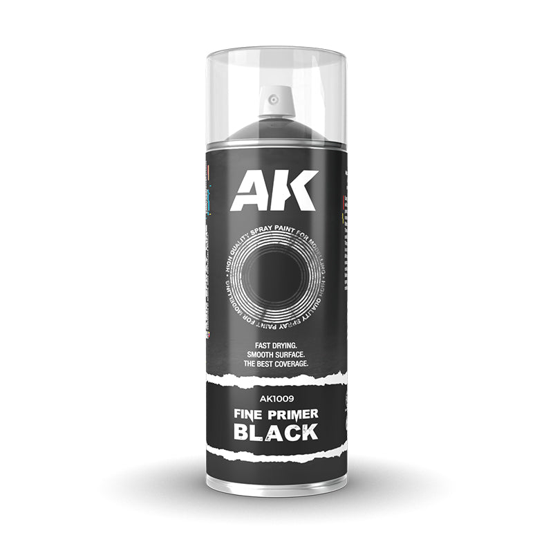 AK Interactive Fine Primer Spray, 400 ml