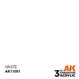 AK Interactive 3GEN Intense Acrylic Paint, White, 17 ml