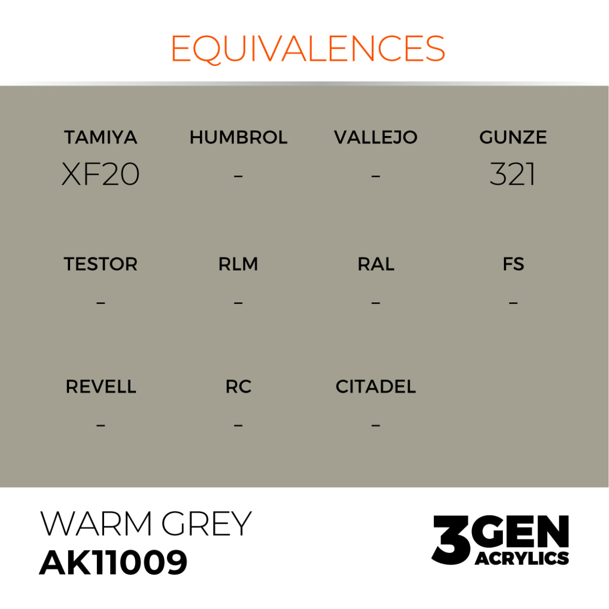 AK Interactive 3GEN Acrylic Paint, colours 1-73 (part 1/3)