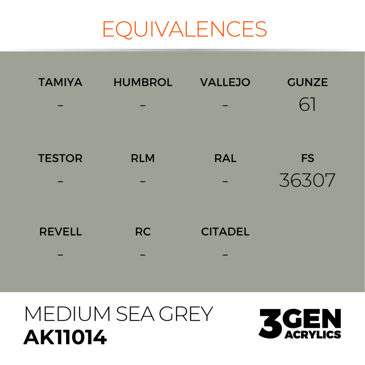 AK Interactive 3GEN Acrylic Paint, colours 1-73 (part 1/3)