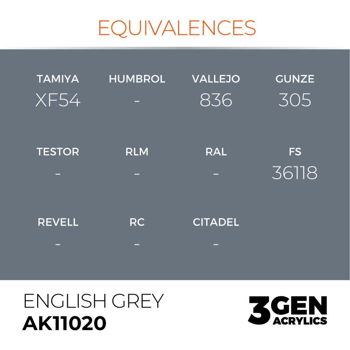 AK Interactive 3GEN Acrylic Paint, colours 1-73 (part 1/3)