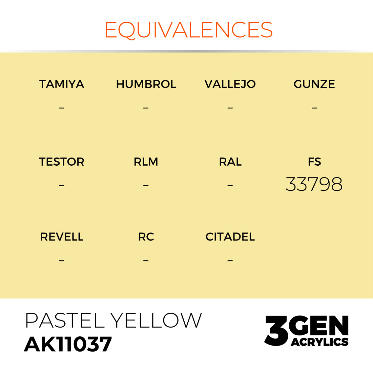 AK Interactive 3GEN Acrylic Paint, colours 1-73 (part 1/3)