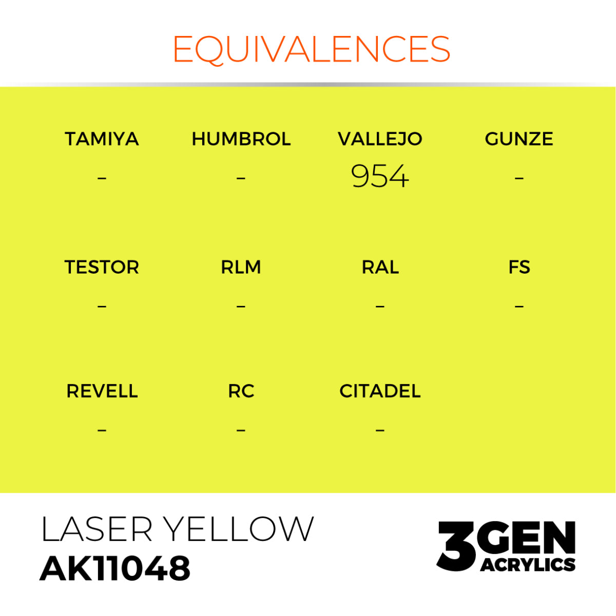 AK Interactive 3GEN Acrylic Paint, colours 1-73 (part 1/3)