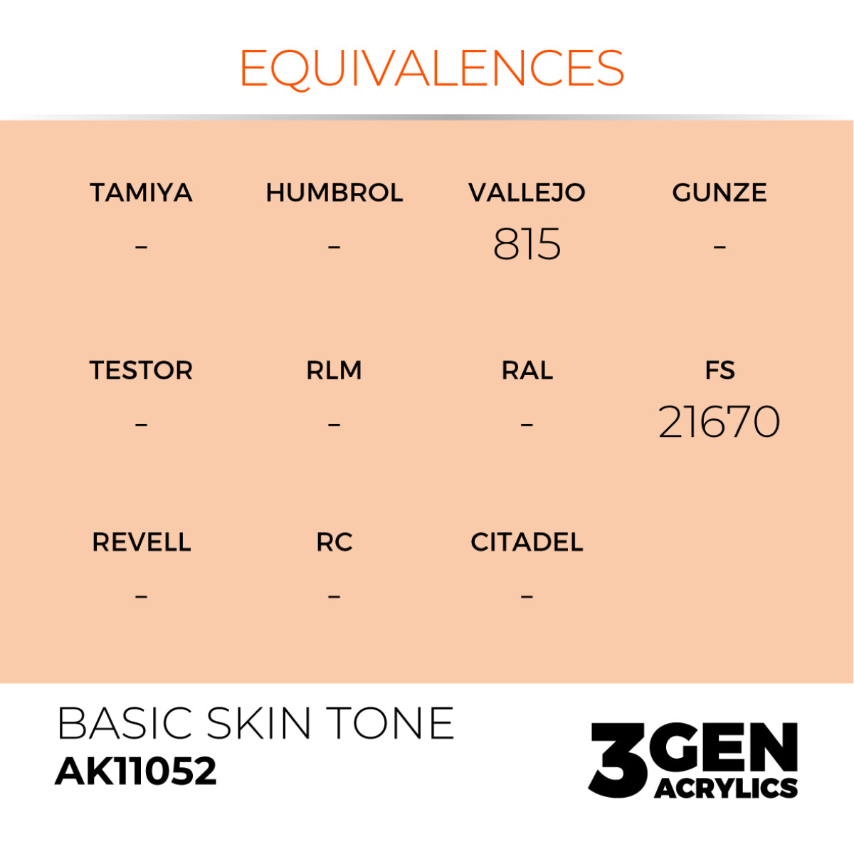 AK Interactive 3GEN Acrylic Paint, colours 1-73 (part 1/3)