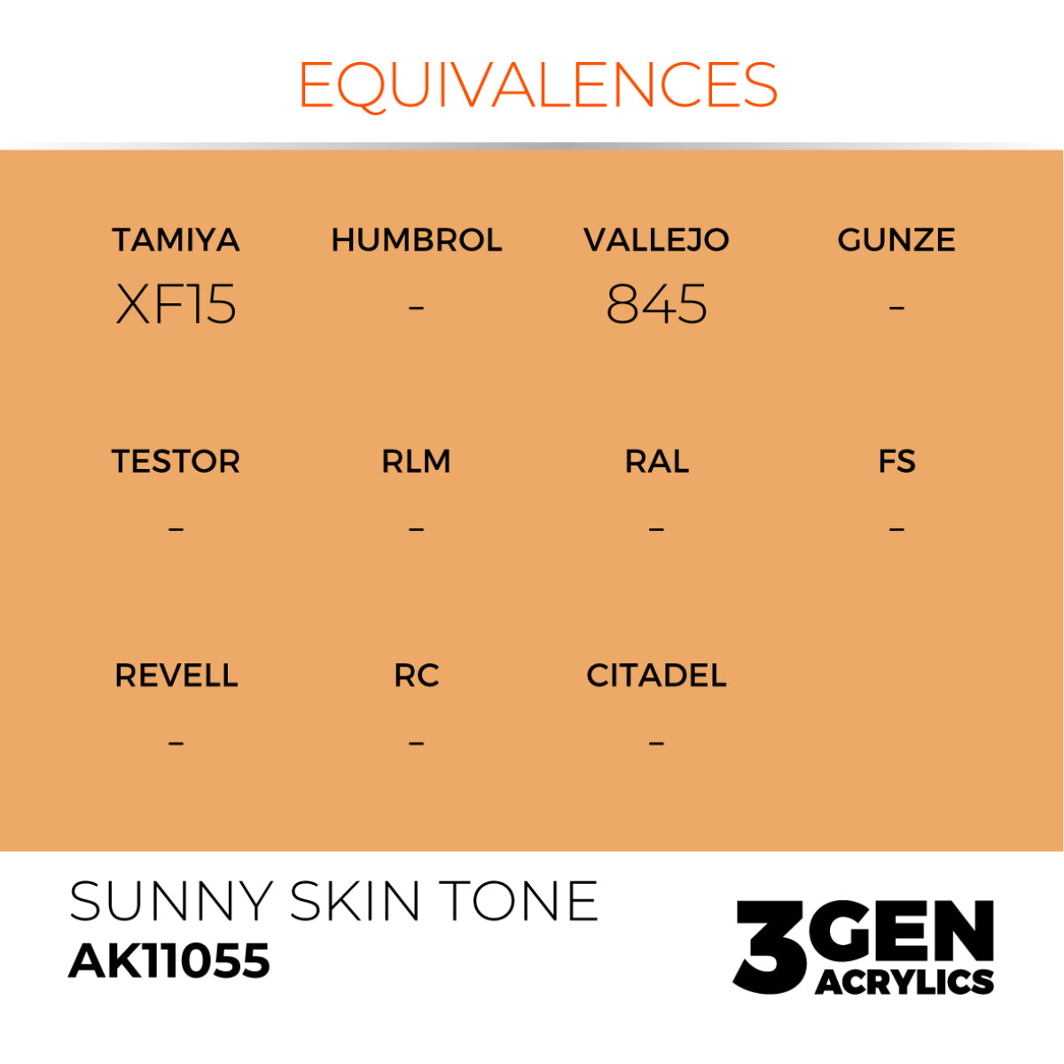 AK Interactive 3GEN Acrylic Paint, colours 1-73 (part 1/3)