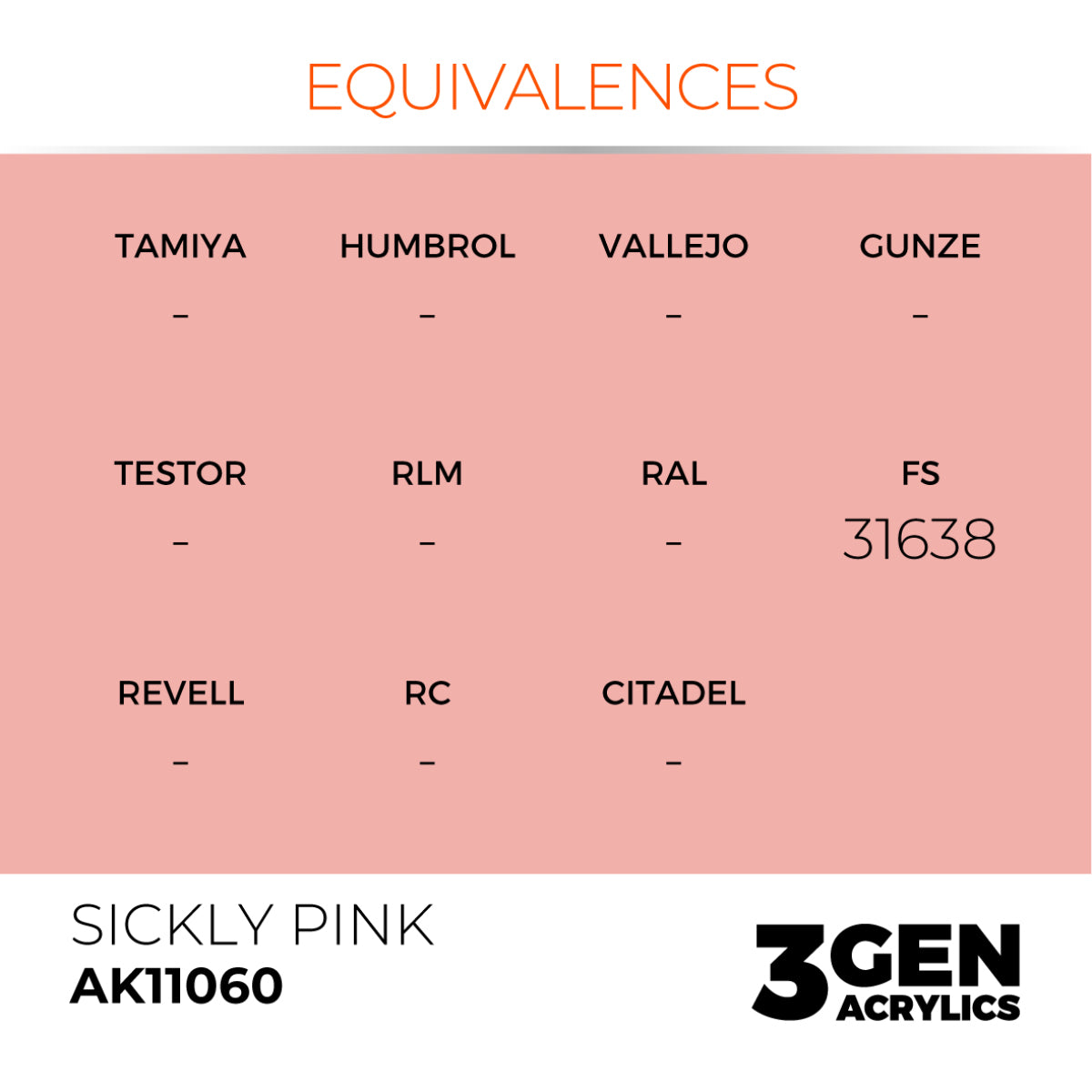 AK Interactive 3GEN Acrylic Paint, colours 1-73 (part 1/3)