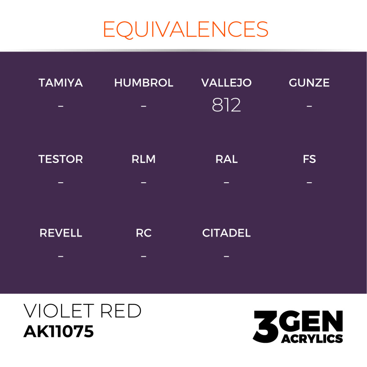 AK Interactive 3GEN Acrylic Paint, colours 74-146 (part 2/3)