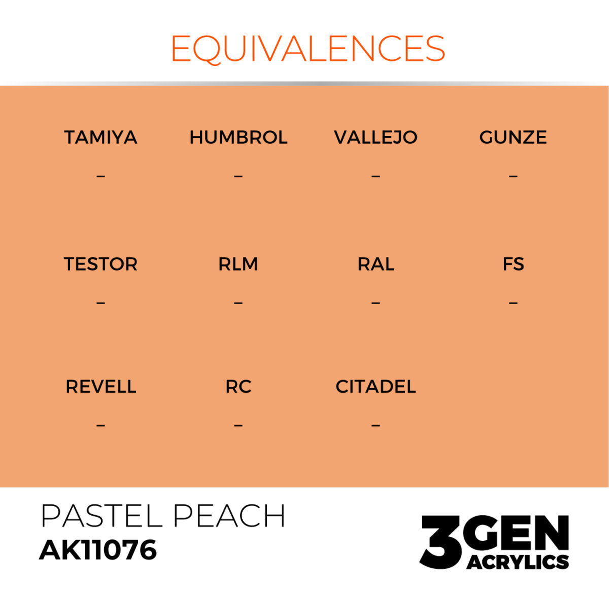 AK Interactive 3GEN Acrylic Paint, colours 74-146 (part 2/3)