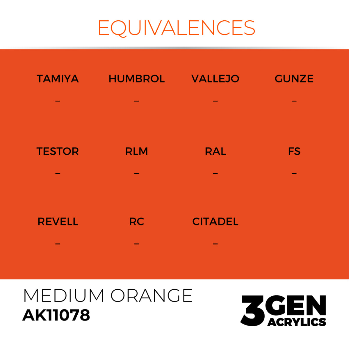 AK Interactive 3GEN Acrylic Paint, colours 74-146 (part 2/3)