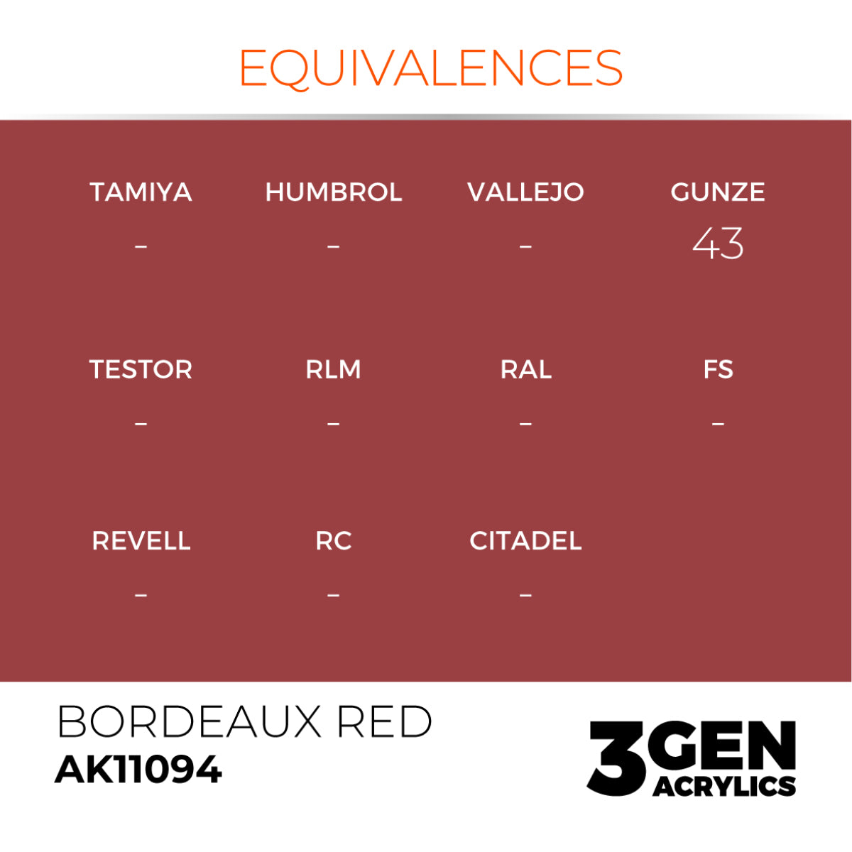 AK Interactive 3GEN Acrylic Paint, colours 74-146 (part 2/3)