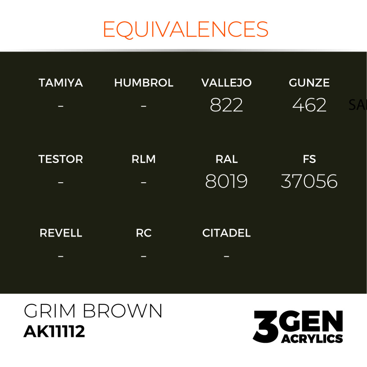AK Interactive 3GEN Acrylic Paint, colours 74-146 (part 2/3)