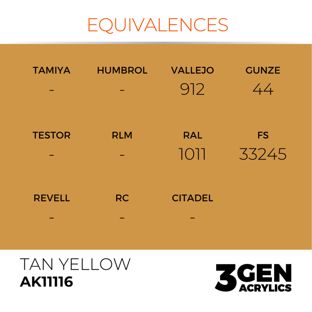 AK Interactive 3GEN Acrylic Paint, colours 74-146 (part 2/3)
