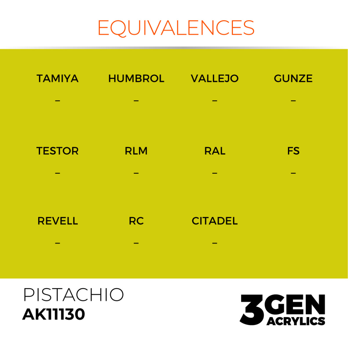 AK Interactive 3GEN Acrylic Paint, colours 74-146 (part 2/3)
