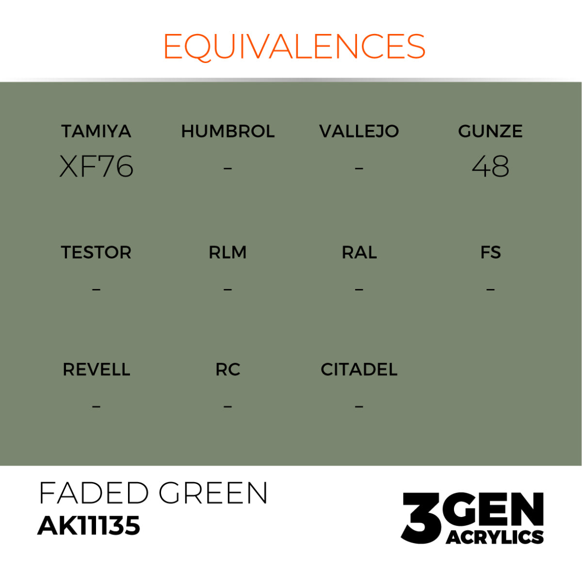 AK Interactive 3GEN Acrylic Paint, colours 74-146 (part 2/3)