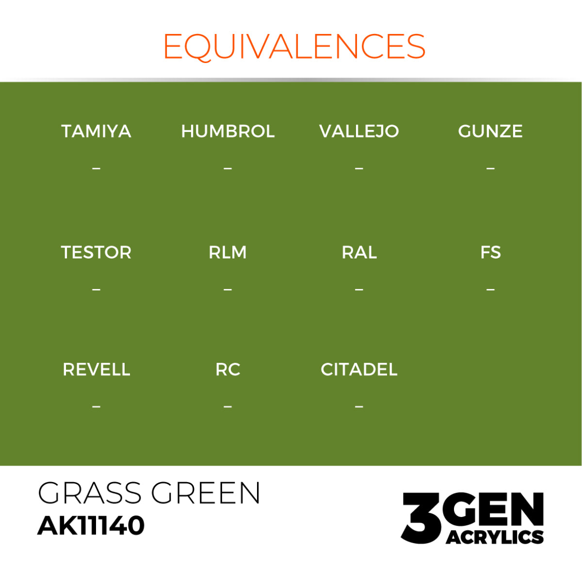 AK Interactive 3GEN Acrylic Paint, colours 74-146 (part 2/3)