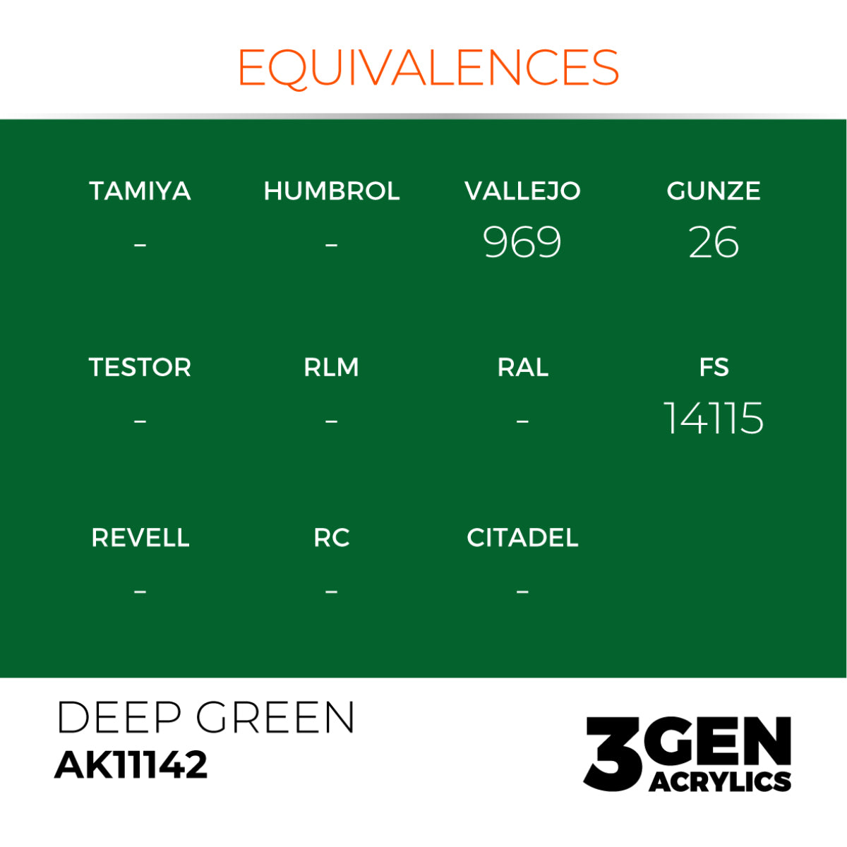 AK Interactive 3GEN Acrylic Paint, colours 74-146 (part 2/3)