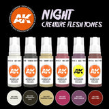 AK Interactive 3GEN Night Creature Flesh Tones Acrylic Paint Set, 6x17 ml
