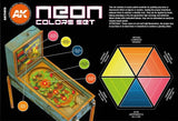 AK-Interactive 3GEN Neon Colors Acrylic Paint Set, 6x17ml