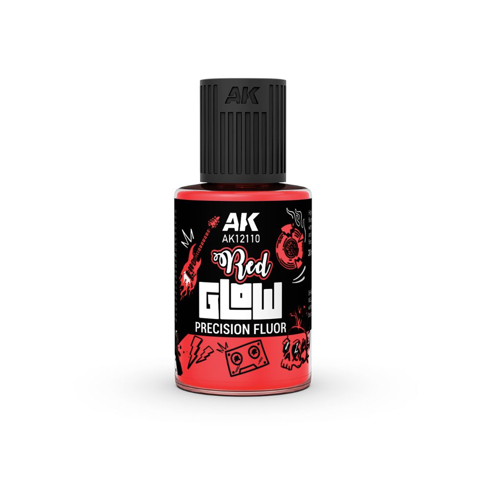 AK Interactive Glow Precision Fluor fluorescent paint, 30 ml