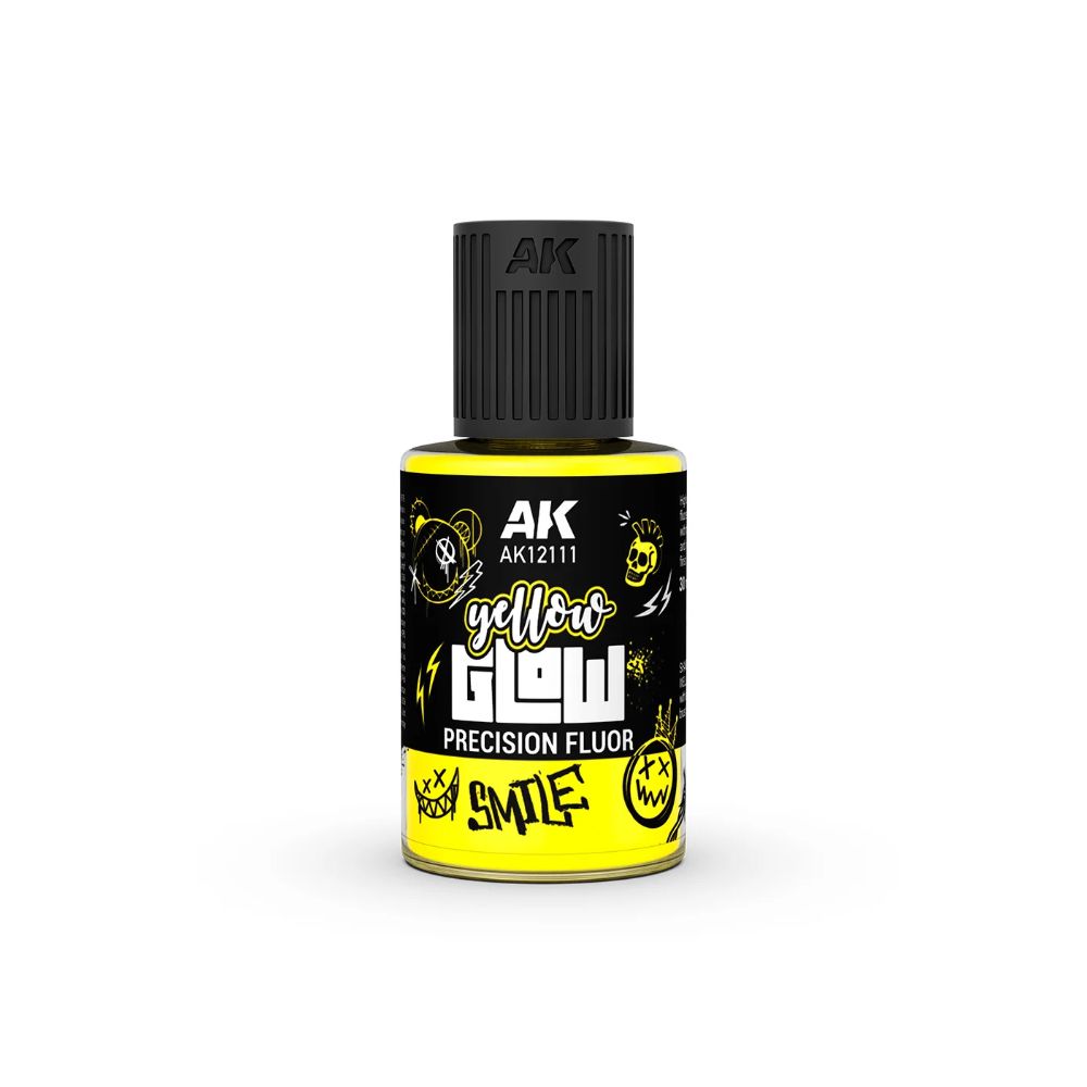 AK Interactive Glow Precision Fluor fluorescent paint, 30 ml