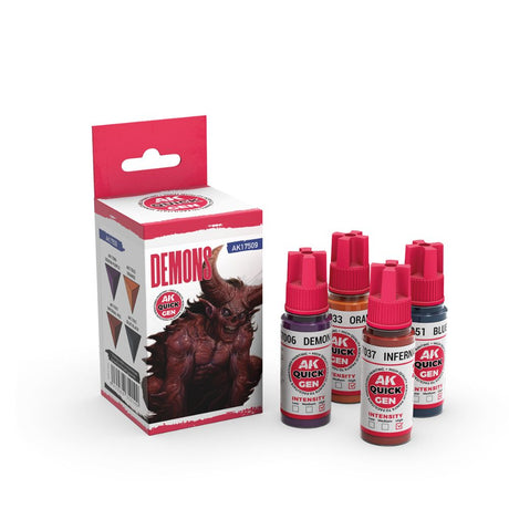 AK Interactive Demons Quick Gen Set, 4×18 ml