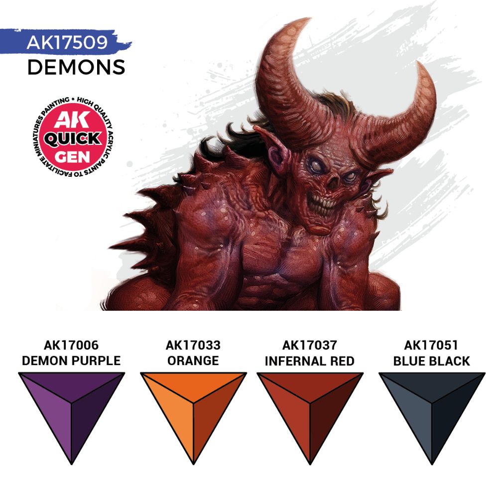 AK Interactive Demons Quick Gen Set, 4×18 ml