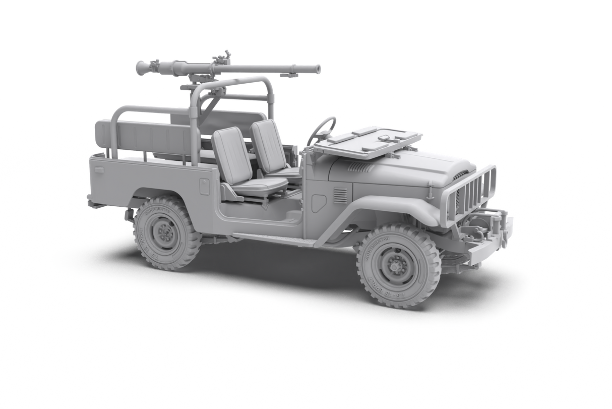 AK Interactive FJ43 Pickup with SPG-9 Recoilless Gun Scale Model, 1:35