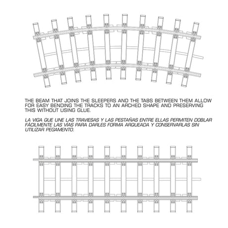 AK Interactive Double Railway Track Section Scale Model, 1:35