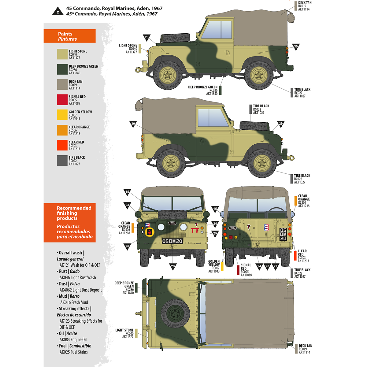 AK Interactive Land Rover 88 Series IIA Rover 8 Scale Model, 1:35