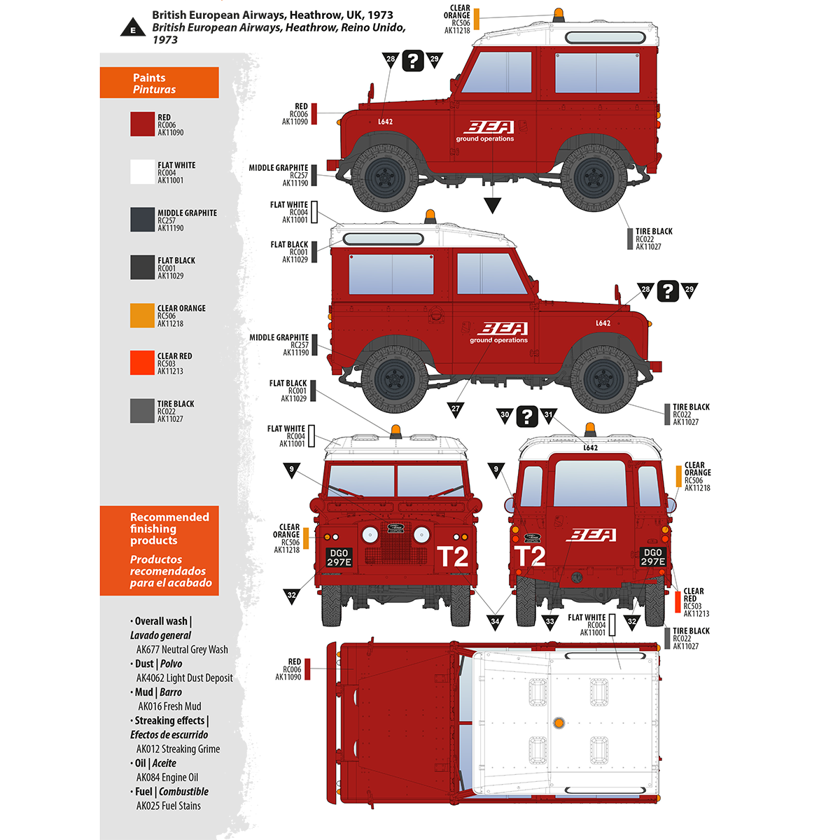 AK Interactive Land Rover 88 Series IIA Station Wagon Scale Model, 1:35