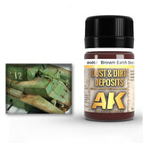 AK Interactive Dust & Dirt Deposits Brown Earth Enamel Paint, 35 ml