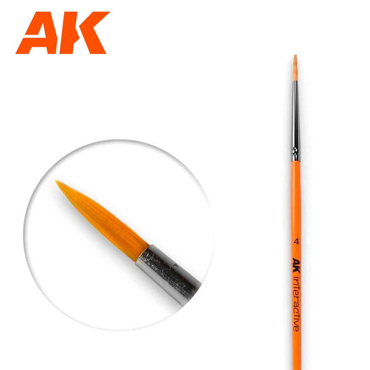 AK Interactive Round Synthetic Brush