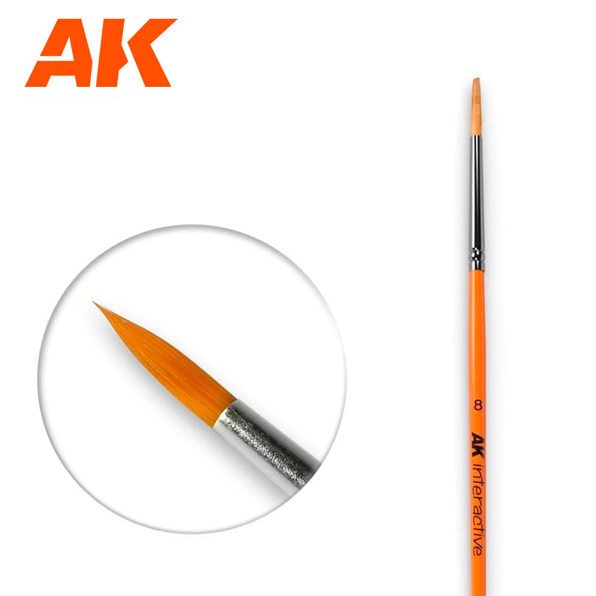 AK Interactive Round Synthetic Brush