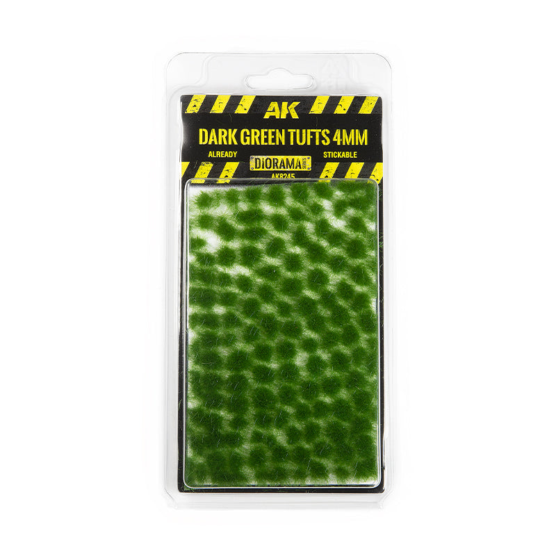 AK Interactive Dark Green Tufts, 4 mm